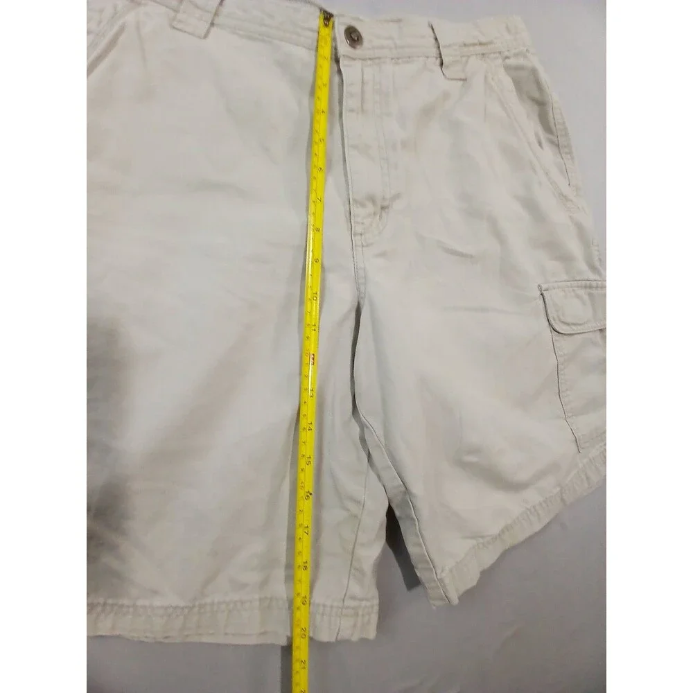 Columbia Mens Cargo Hiking Shorts Size 36 Khaki Omni Shield Stain Repellent 10in